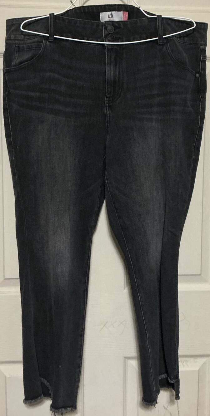 Cabi Jeans Black Denim Skinny Pants Size 18